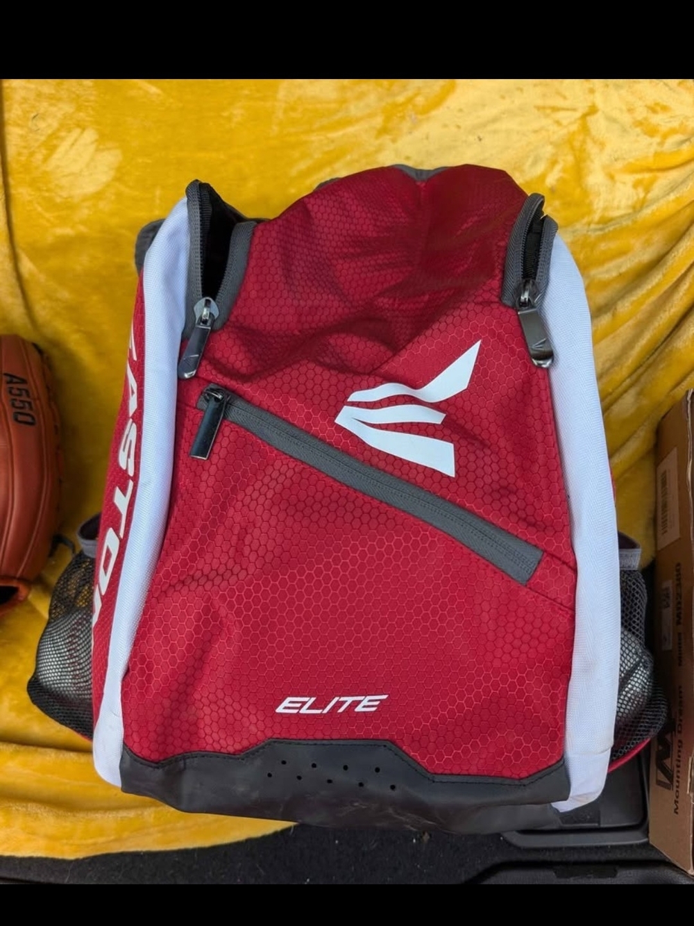 Easton Elite Red Baseball Backpack